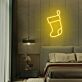 Weihnachtsstrumpf LED-Neonschild für Schlafzimmer und Weihnachten