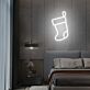 Weihnachtsstrumpf LED-Neonschild für Schlafzimmer und Weihnachten