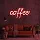 Coffee LED-Neonschild für Café, Küche und Wohnräume
