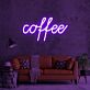 Coffee LED-Neonschild für Café, Küche und Wohnräume