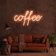 Coffee LED-Neonschild für Café, Küche und Wohnräume