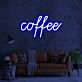 Coffee LED-Neonschild für Café, Küche und Wohnräume
