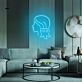 Frauenkopf Silhouette LED-Neonschild Wohnzimmer Friseursalon