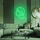Frauenkopf Silhouette LED-Neonschild Wohnzimmer Friseursalon