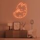 schlafende Katze LED-Neonschild Wohnzimmer Schlafzimmer