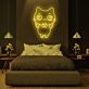 fliegende Katze Illustration LED-Neonschild für Schlafzimmer oder Wohnzimmer