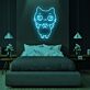 fliegende Katze Illustration LED-Neonschild für Schlafzimmer oder Wohnzimmer