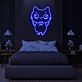 fliegende Katze Illustration LED-Neonschild für Schlafzimmer oder Wohnzimmer