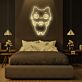 fliegende Katze Illustration LED-Neonschild für Schlafzimmer oder Wohnzimmer