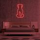 Hundesilhouette LED-Neonschild für Schlafzimmer oder Wohnzimmer