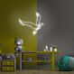 fliegender Papagei LED-Neonschild für Kinderzimmer und Wohnzimmer