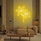 Lilienblüten LED-Neonschild Wohnzimmer Dekoration