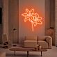 Lilienblüten LED-Neonschild Wohnzimmer Dekoration