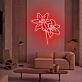 Lilienblüten LED-Neonschild Wohnzimmer Dekoration