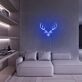 Hirschkopf mit Geweih LED-Neonschild Wohnzimmer Dekoration