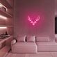 Hirschkopf mit Geweih LED-Neonschild Wohnzimmer Dekoration
