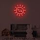 lächelnde Sonne LED-Neonschild Kinderzimmer