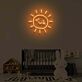 lächelnde Sonne LED-Neonschild Kinderzimmer