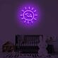 lächelnde Sonne LED-Neonschild Kinderzimmer