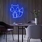 sitzender Fuchs LED-Neonschild für Wohnzimmer Café