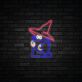 Zauberer Figur LED-Neonschild für Gamingzimmer und Bar