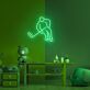 Eishockeyspieler LED-Neonschild für Kinderzimmer oder Sportbar