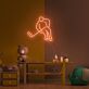 Eishockeyspieler LED-Neonschild für Kinderzimmer oder Sportbar