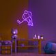 Eishockeyspieler LED-Neonschild für Kinderzimmer oder Sportbar