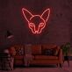 Katzenkopf LED-Neonschild für Wohnzimmer oder Schlafzimmer