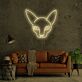 Katzenkopf LED-Neonschild für Wohnzimmer oder Schlafzimmer