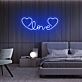 Romantisches LED Neonschild Love mit Herzmotiv für Schlafzimmer Dekoration