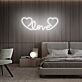 Romantisches LED Neonschild Love mit Herzmotiv für Schlafzimmer Dekoration