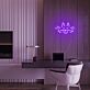 Katze mit herausgestreckter Zunge LED-Neonschild Wohnzimmer Home Office