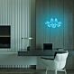 Katze mit herausgestreckter Zunge LED-Neonschild Wohnzimmer Home Office