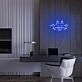 Katze mit herausgestreckter Zunge LED-Neonschild Wohnzimmer Home Office