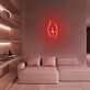 Minimalistische Darstellung eines menschlichen Gesäßes LED-Neonschild Wohnzimmer Studio