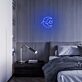 Mond mit Wolke LED-Neonschild Schlafzimmer