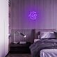 Mond mit Wolke LED-Neonschild Schlafzimmer