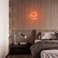 Mond mit Wolke LED-Neonschild Schlafzimmer
