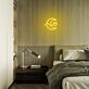 Mond mit Wolke LED-Neonschild Schlafzimmer