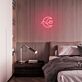 Mond mit Wolke LED-Neonschild Schlafzimmer