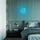 Mond mit Wolke LED-Neonschild Schlafzimmer