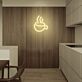 Kaffeetasse mit Dampf LED-Neonschild Küche Café
