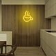 Kaffeetasse mit Dampf LED-Neonschild Küche Café