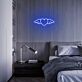 Herz mit Flügeln LED-Neonschild für Schlafzimmer und Wohnzimmer