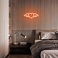 Herz mit Flügeln LED-Neonschild für Schlafzimmer und Wohnzimmer