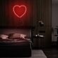 Herzsymbol LED-Neonschild für Schlafzimmer Wohnzimmer