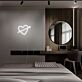Herz mit Pfeil LED-Neonschild Schlafzimmer Wohnzimmer