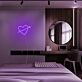 Herz mit Pfeil LED-Neonschild Schlafzimmer Wohnzimmer