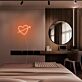 Herz mit Pfeil LED-Neonschild Schlafzimmer Wohnzimmer
